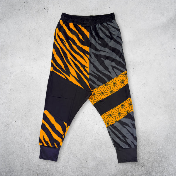 Sacred Stripes - UV - Velvet Harem Joggers