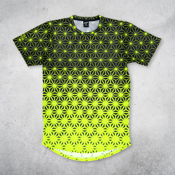 Asanoha Yellow - UV - Mesh T-Shirt