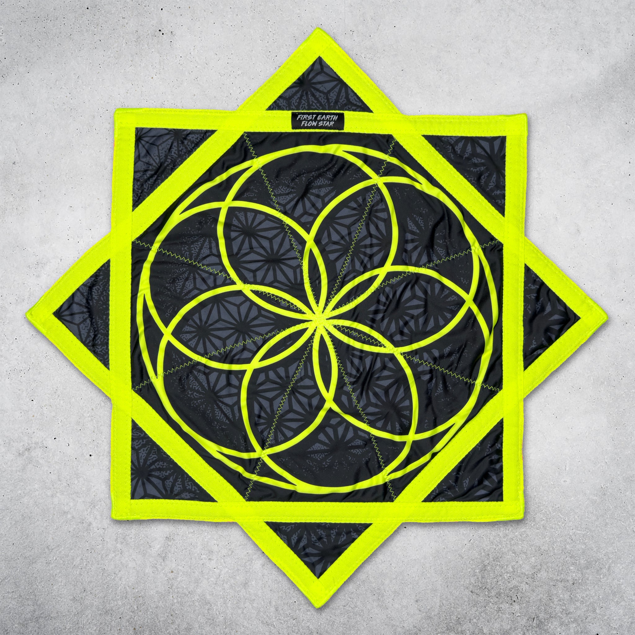 171サイコフラワー Flower of Life - Midnight - UV - Flow Star – First Earth