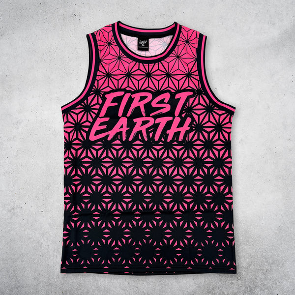 Asanoha Pink - UV - Basketball Jersey