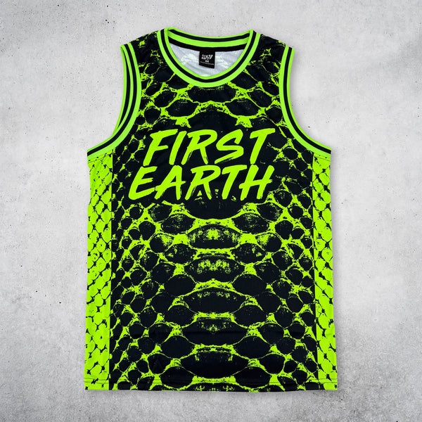 Neon Serpent - UV - Basketball Jersey