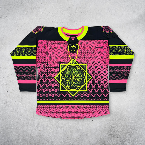 Flower of Life - UV Pink - Hockey Jersey