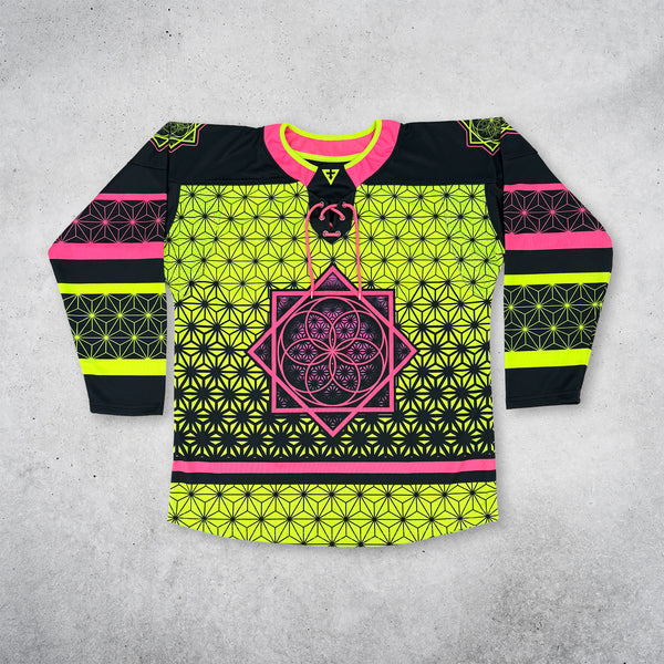 Flower of Life - UV Green - Hockey Jersey