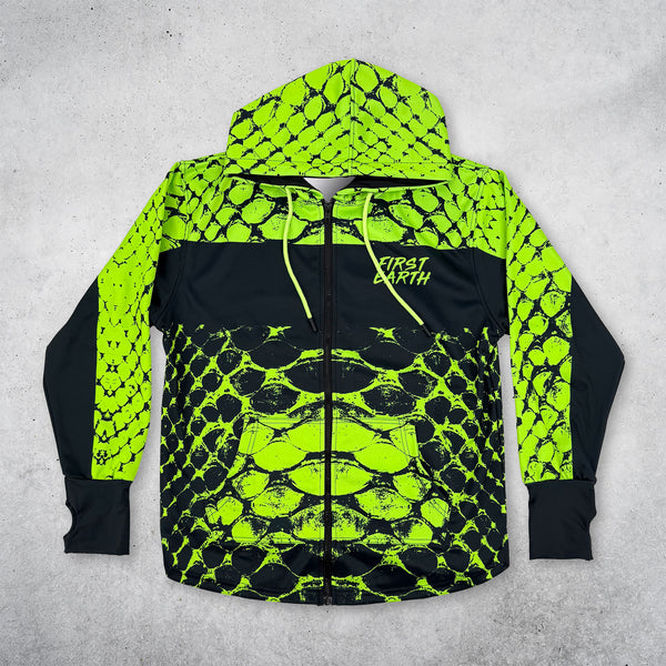 Neon Serpent - UV - Zip Up Hoodie