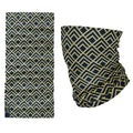 Royal Nouveau tubular bandana by First Earth – elegant rave face wrap with art nouveau motif, moisture-wicking and versatile multi-use design 