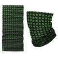Cells green tubular bandana by First Earth – rave face wrap with cellular pattern, moisture-wicking microfiber polyester for flow performance 
