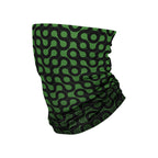 Cells green tubular bandana by First Earth – rave face wrap with cellular pattern, moisture-wicking microfiber polyester for flow performance 