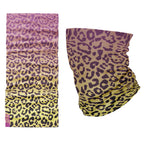 Space Cheetah tubular bandana by First Earth – tubular rave face wrap with glowing cheetah pattern, breathable fabric perfect for dusty rave environments 