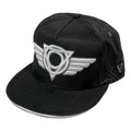 Circuit snapback hat by First Earth – tech-y rave lid with popping 3D embroidery, ballistic nylon fabric, custom sweatband, satin liner, and hidden pocket—limited edition festival accessory 