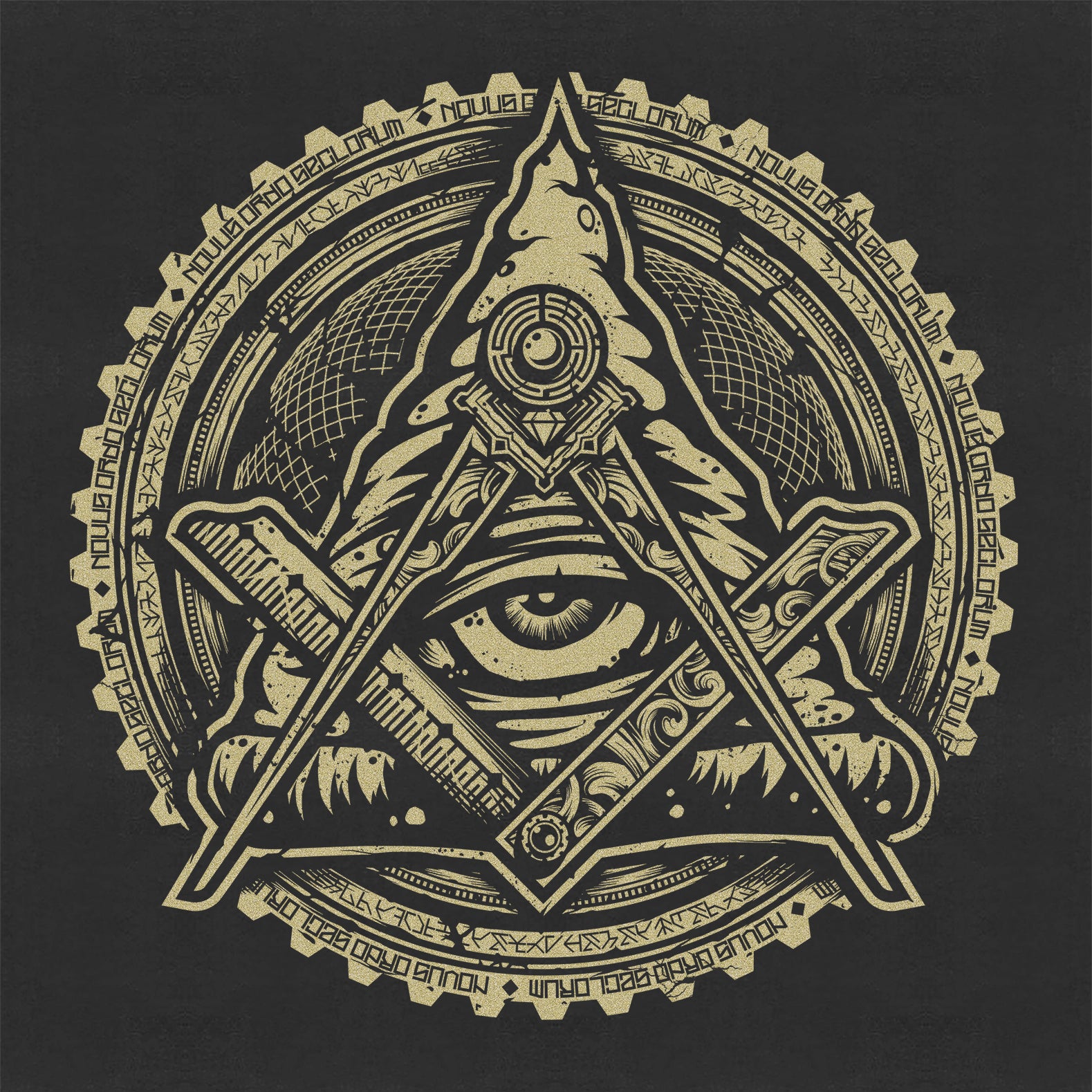 Pilluminati - Gold - Screen Print