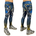 Guardian leggings by First Earth – festival-ready leggings with powerful tiger guardian design, soft stretchy poly-blend fabric, and front waistband pocket for flow-friendly storage