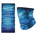 Space Tiger tubular bandana by First Earth – vibrant rave face wrap with bold tiger motif, stretchy, moisture-wicking fabric for dynamic festival wear 
