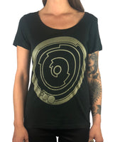 PI Crop Circle - Womens Scoop Neck